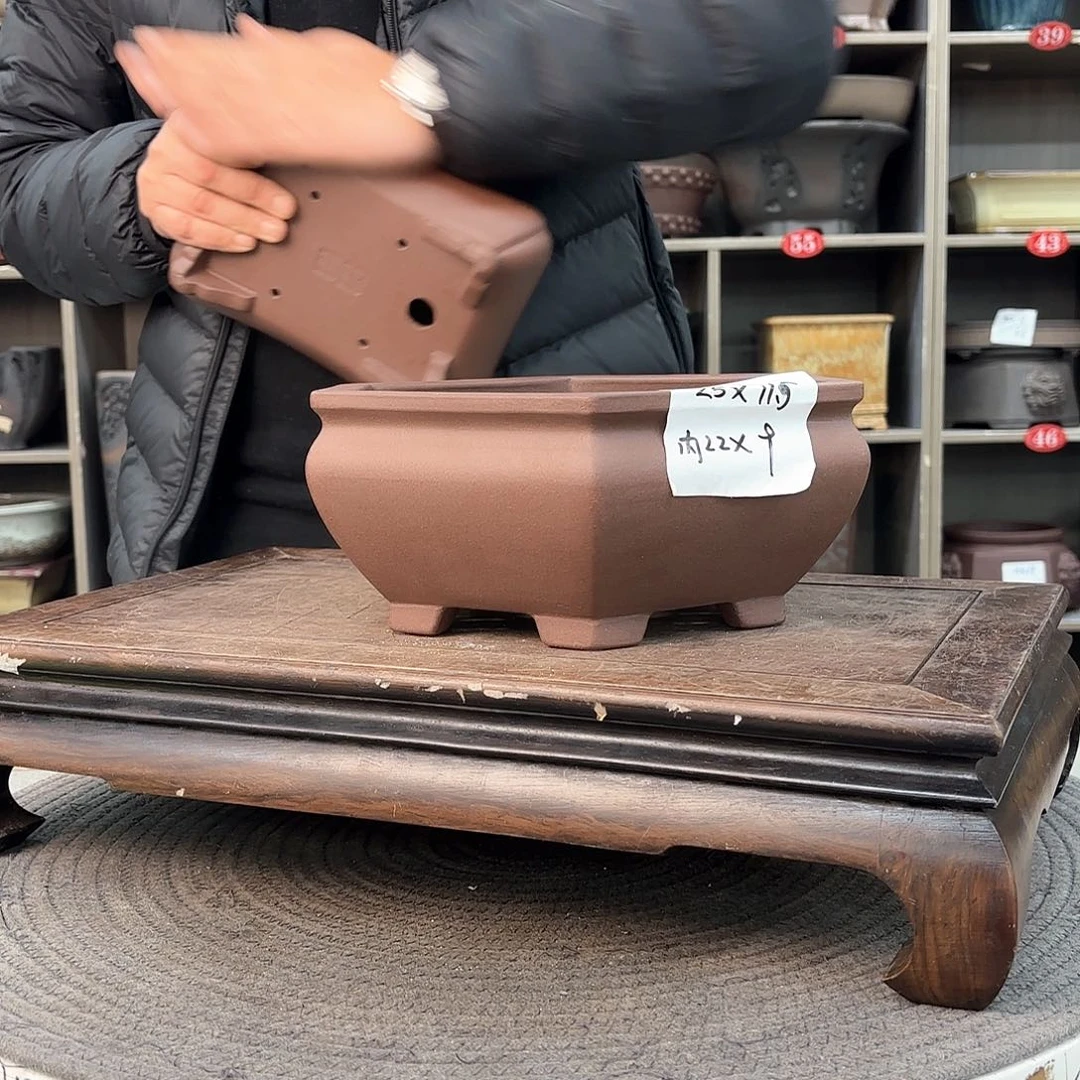 紫砂花盆洪*紫砂的颜色很好看5个