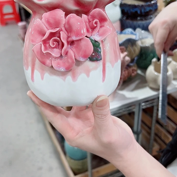 有孔，凑单福利满10元发货陶瓷多肉花盆！