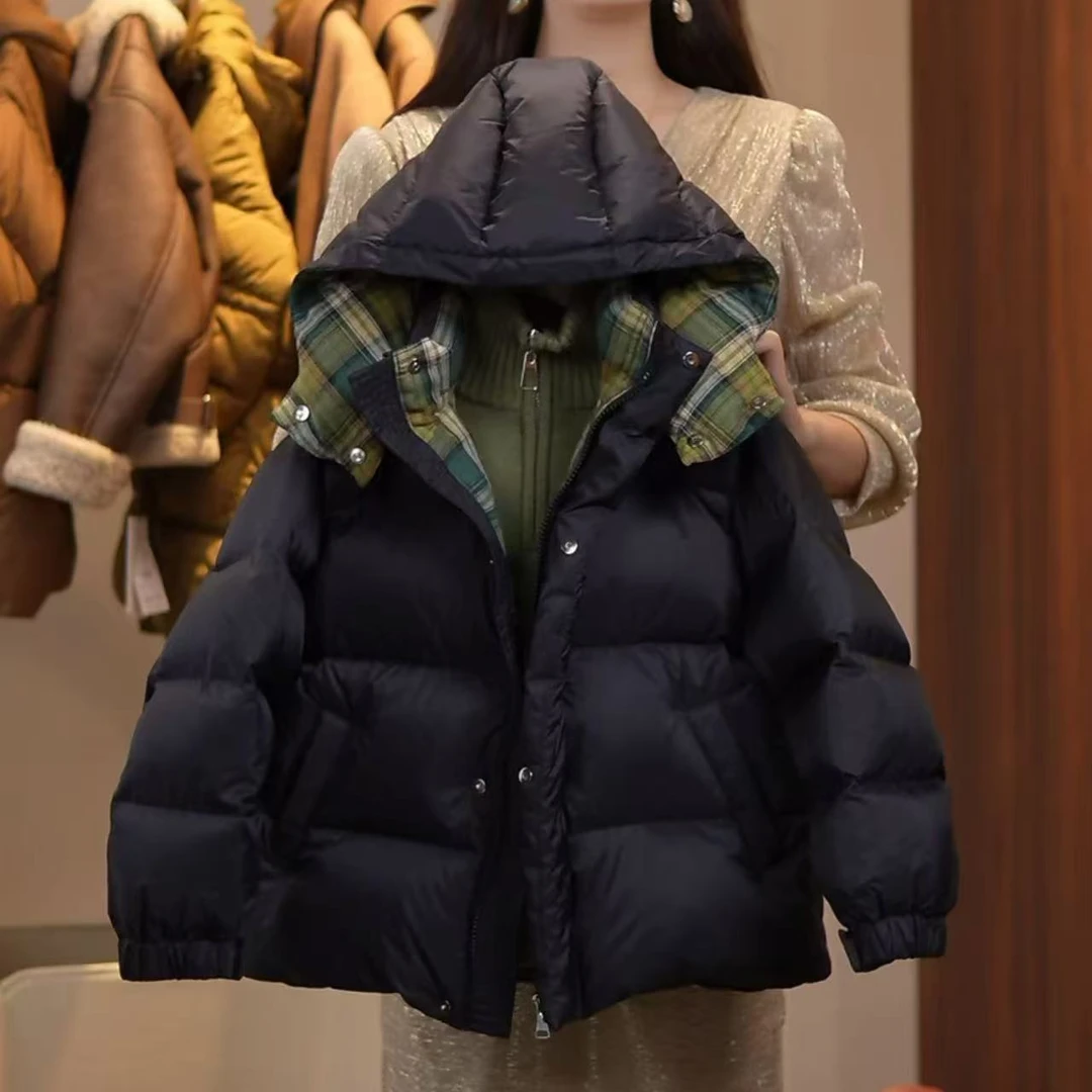 【现货】潮童90白鸭绒连帽羽绒服加厚防寒中大童男女童羽绒服YG6606