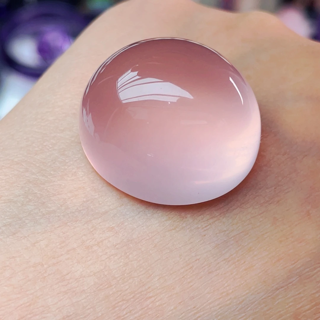 芙蓉石珠宝半成品未镶嵌天然粉晶裸石
