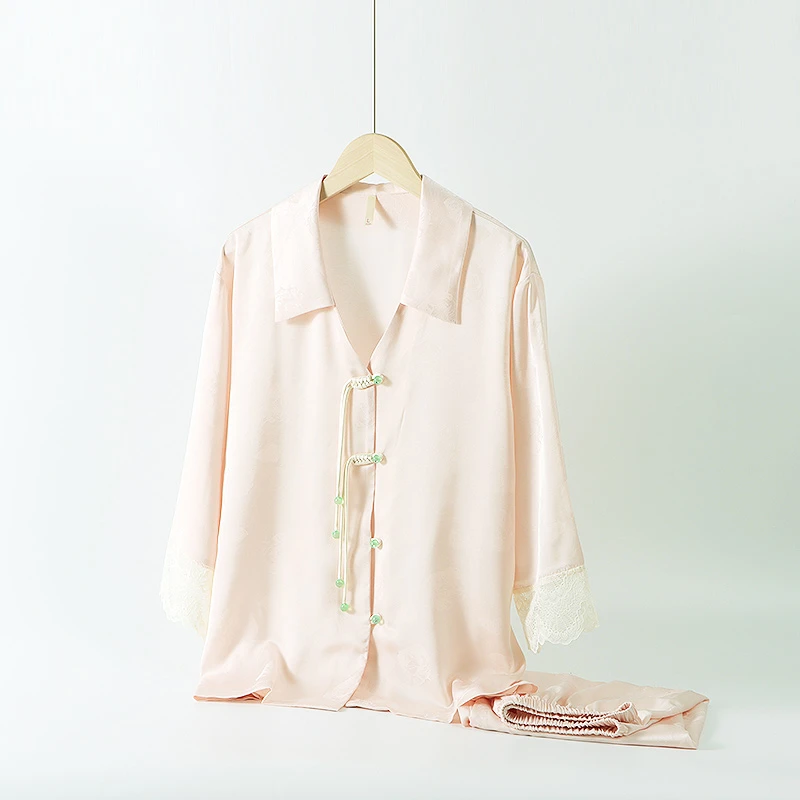 【棉客诚品】国风新中式蕾丝绮梦家居服J0273