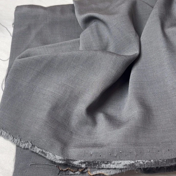 天丝（莱赛尔纤维）深灰麻棉2米。