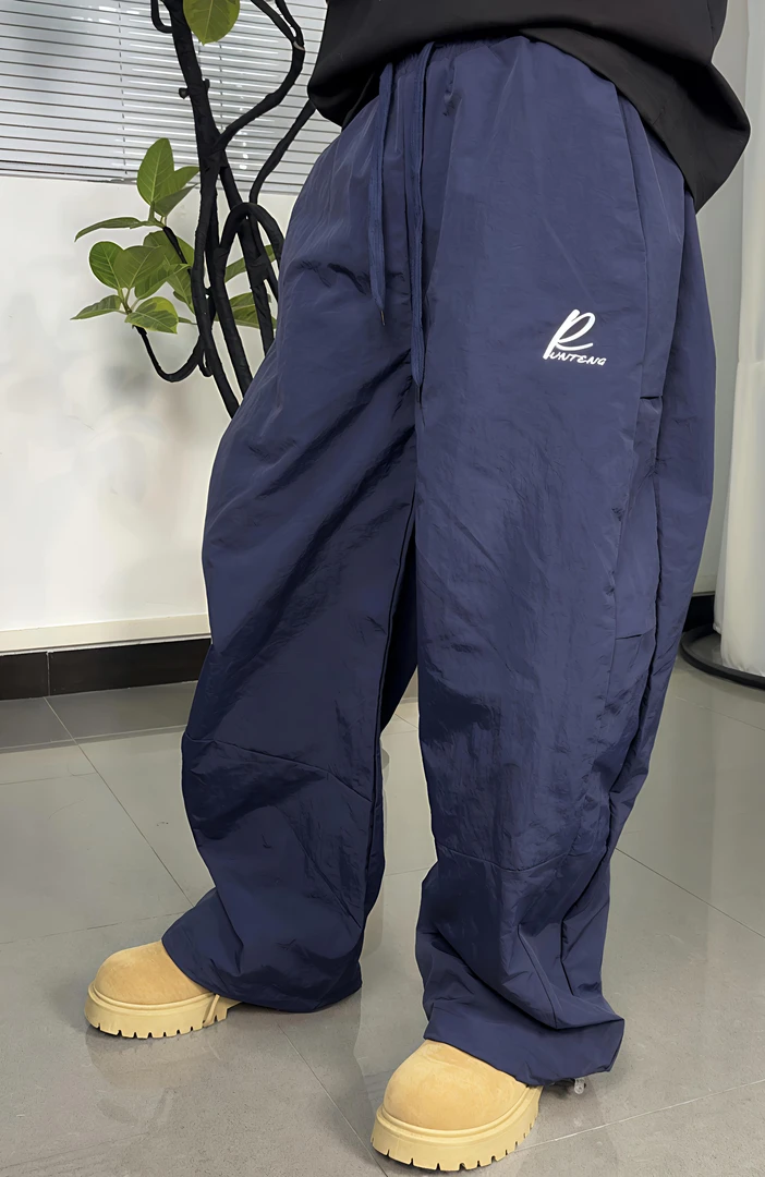 Meidai 印花常规款休闲裤长裤沙丘废土风几何夏季宽松型透气