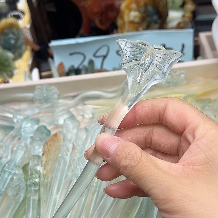 蛇纹石玉未镶嵌发簪