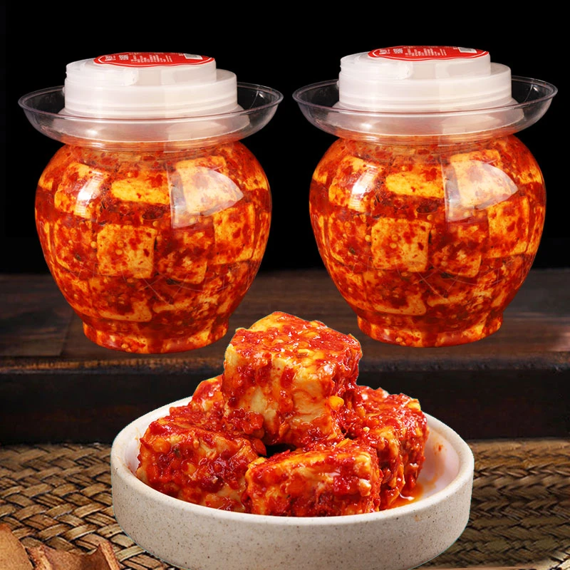 湖南白溪特产香辣豆腐乳无油麻辣霉豆腐特辣中辣下饭菜