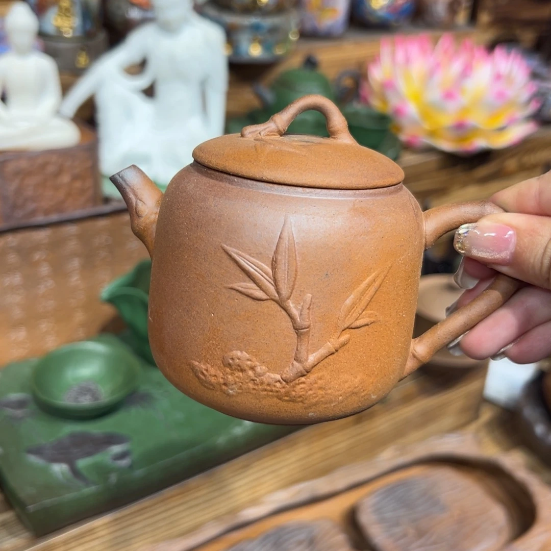 裸烧老岩泥原矿茶具