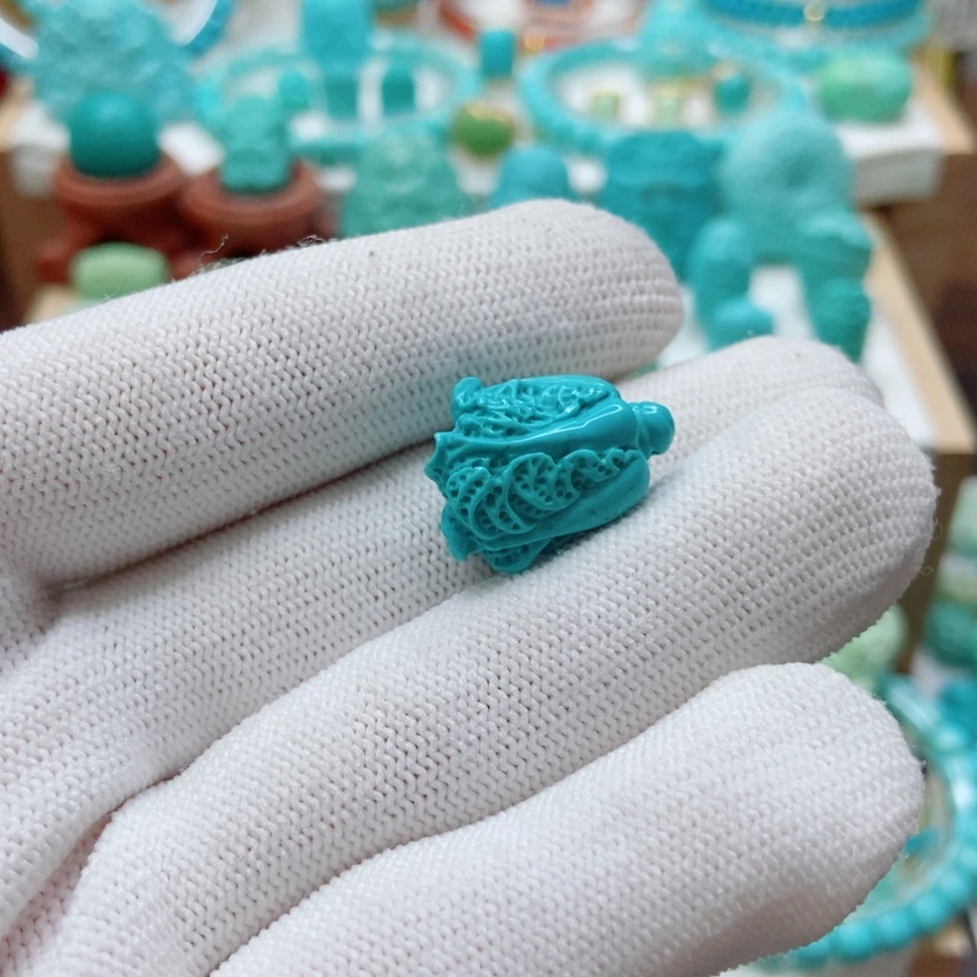 绿松石未镶嵌白菜