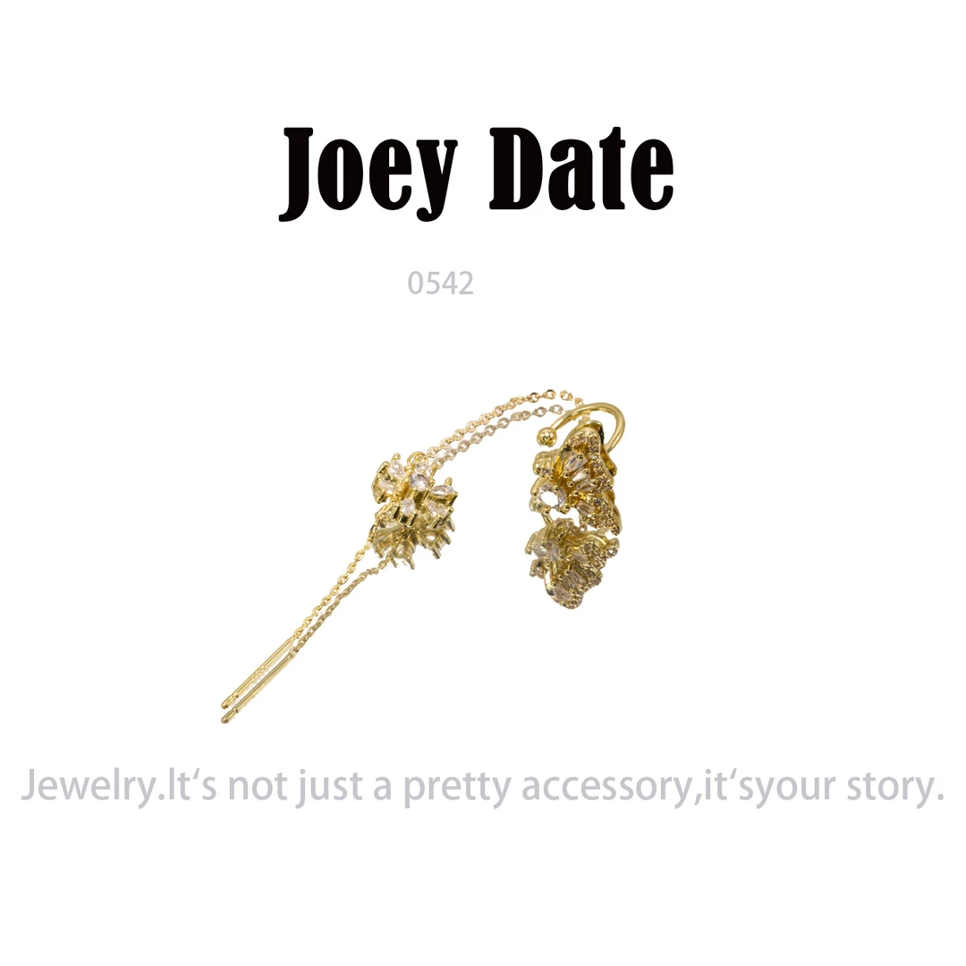 铜合金耳饰 设计师气质耳环小众设计高级感耳饰～0542