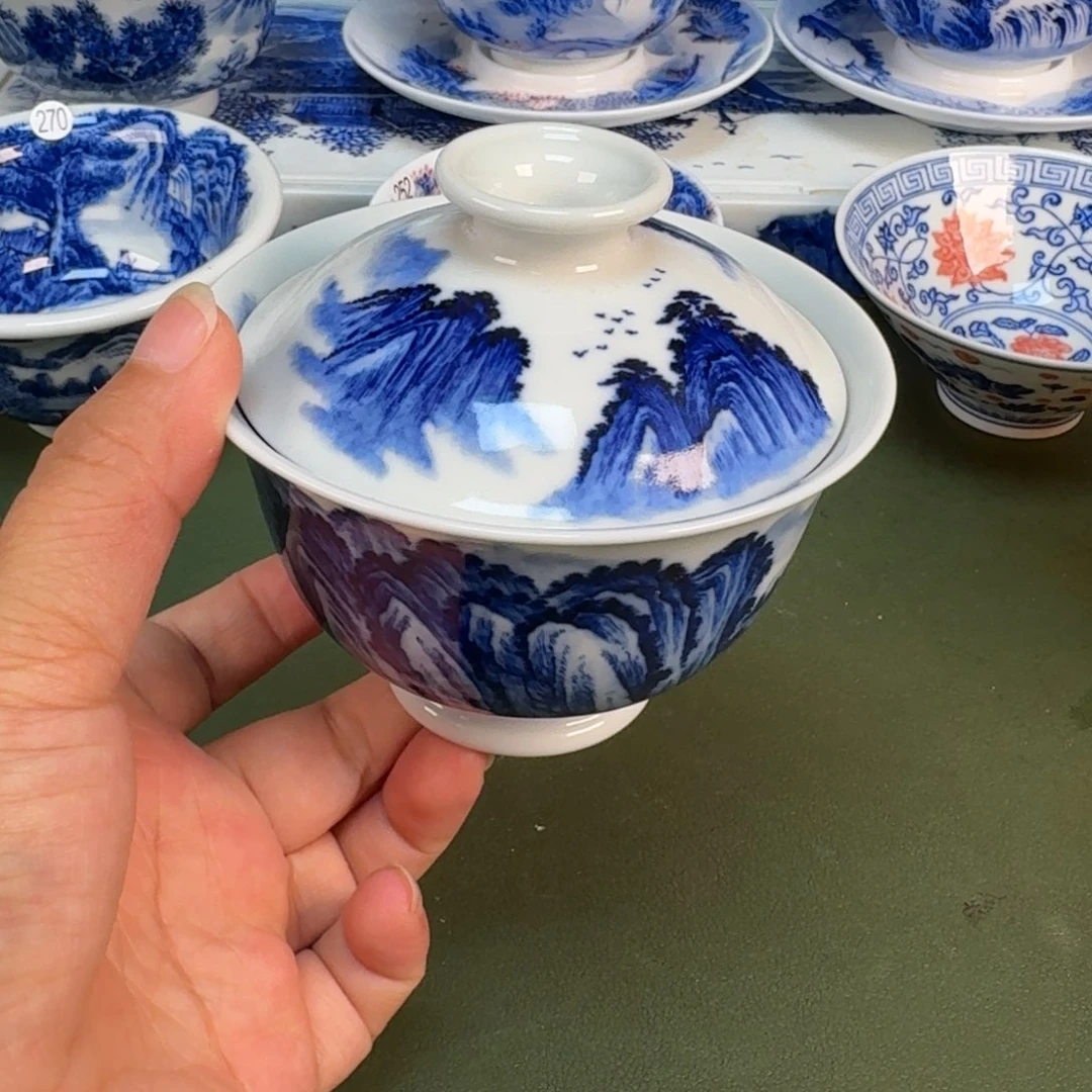 景德镇纯手绘茶具圆圆277