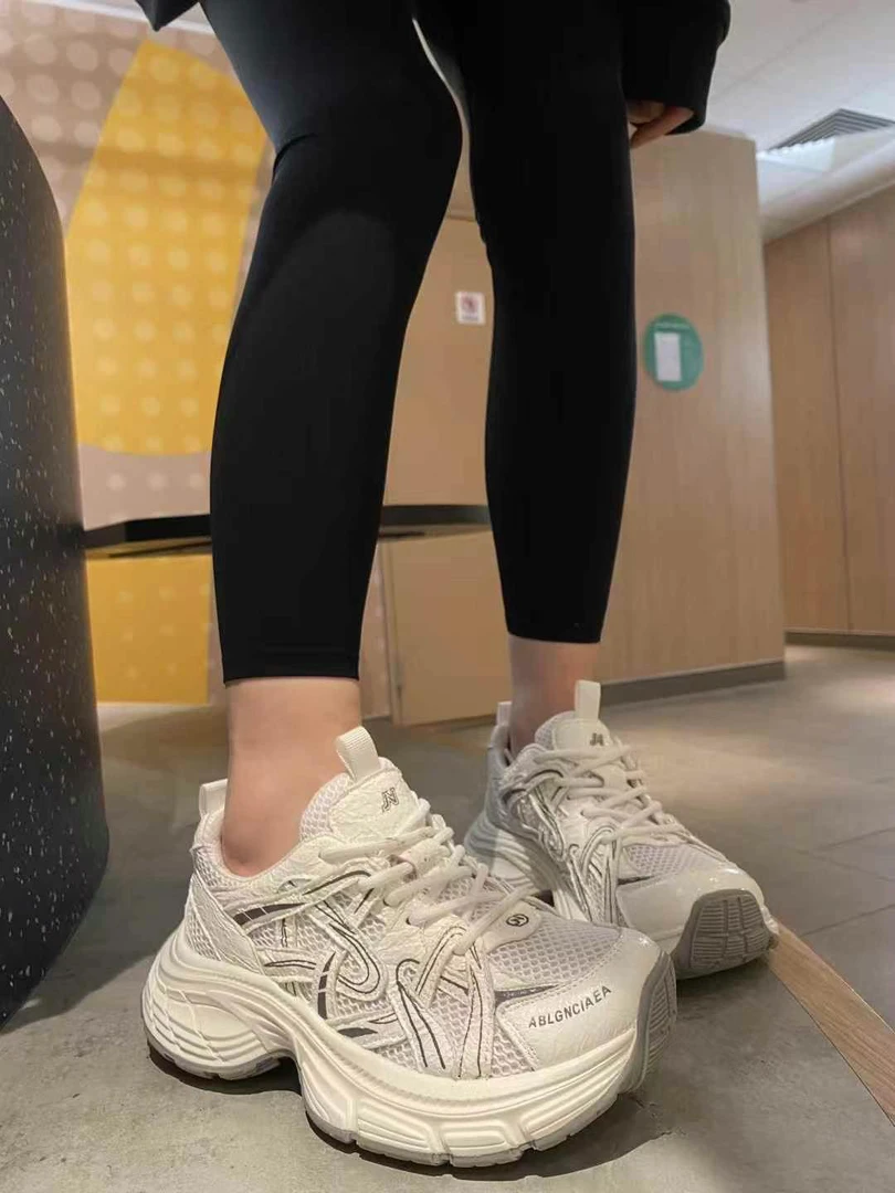 欧货松糕厚底巴家老爹鞋女休闲夏季薄网运动鞋潮鞋透气网面旅游鞋