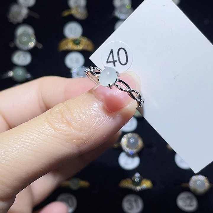 翡翠未镶嵌戒指戒指