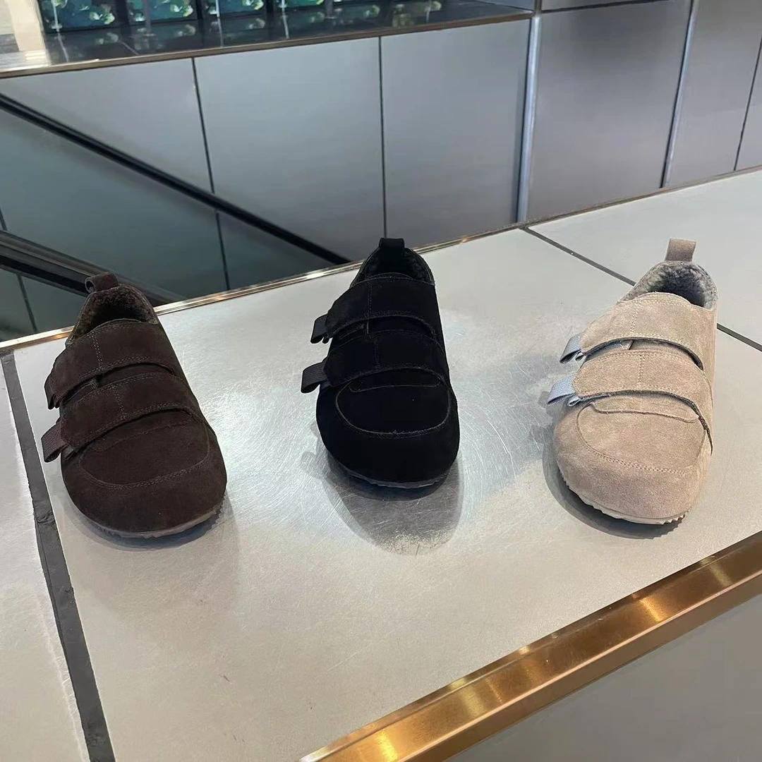 【皮鞋码】新款皮面个性搭扣洋气休闲舒适棉鞋时尚男款潮鞋