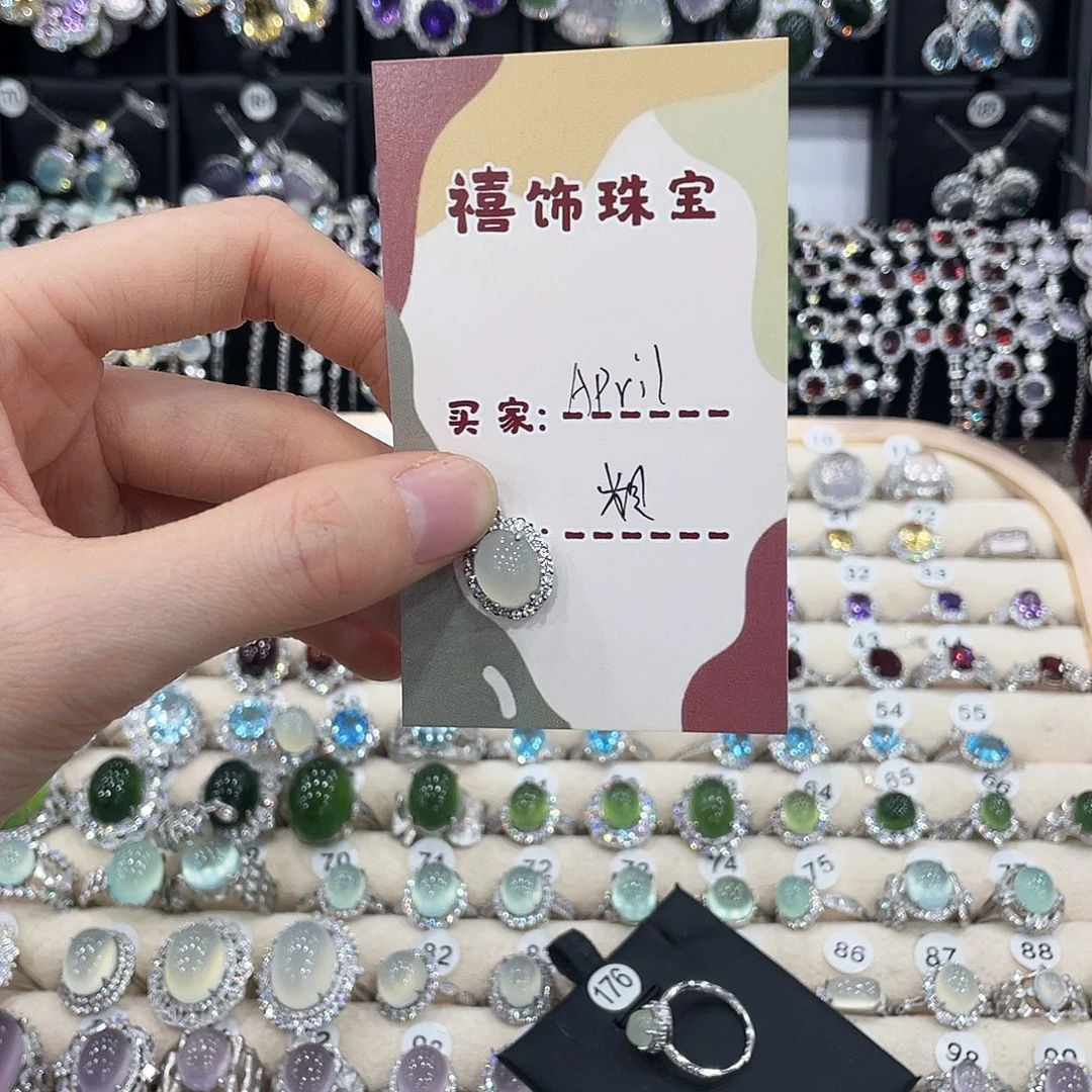 A***l蛇纹石玉银S925镶嵌颈饰吊坠