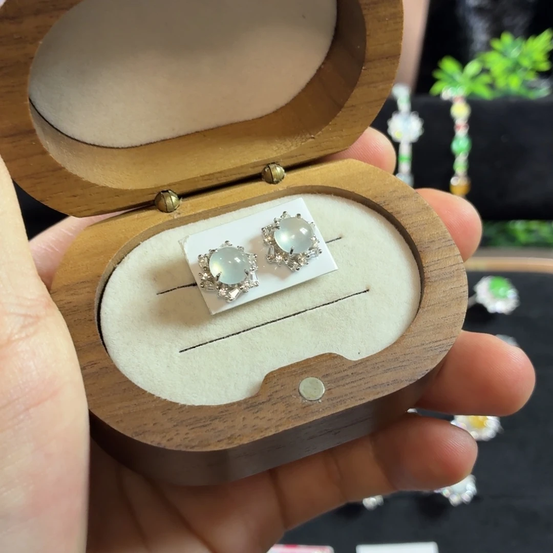 翡翠银S925镶嵌戒指