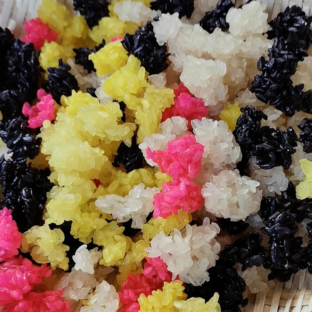 贵州黔东南特产晒干糯米手工米花糊米茶油茶炒米混色发货