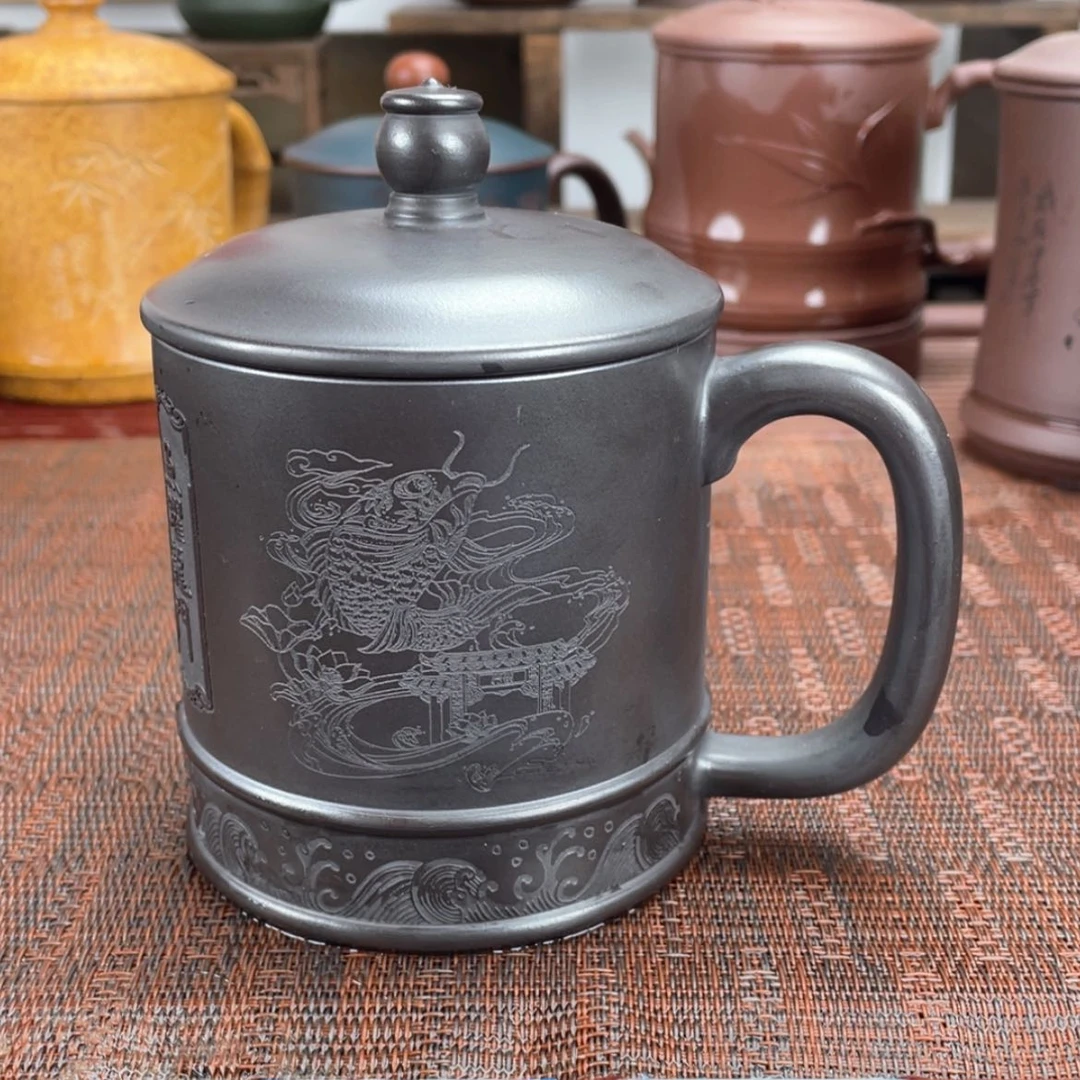 【闪购商品】紫砂茶杯宜兴原矿紫砂盖杯微瑕