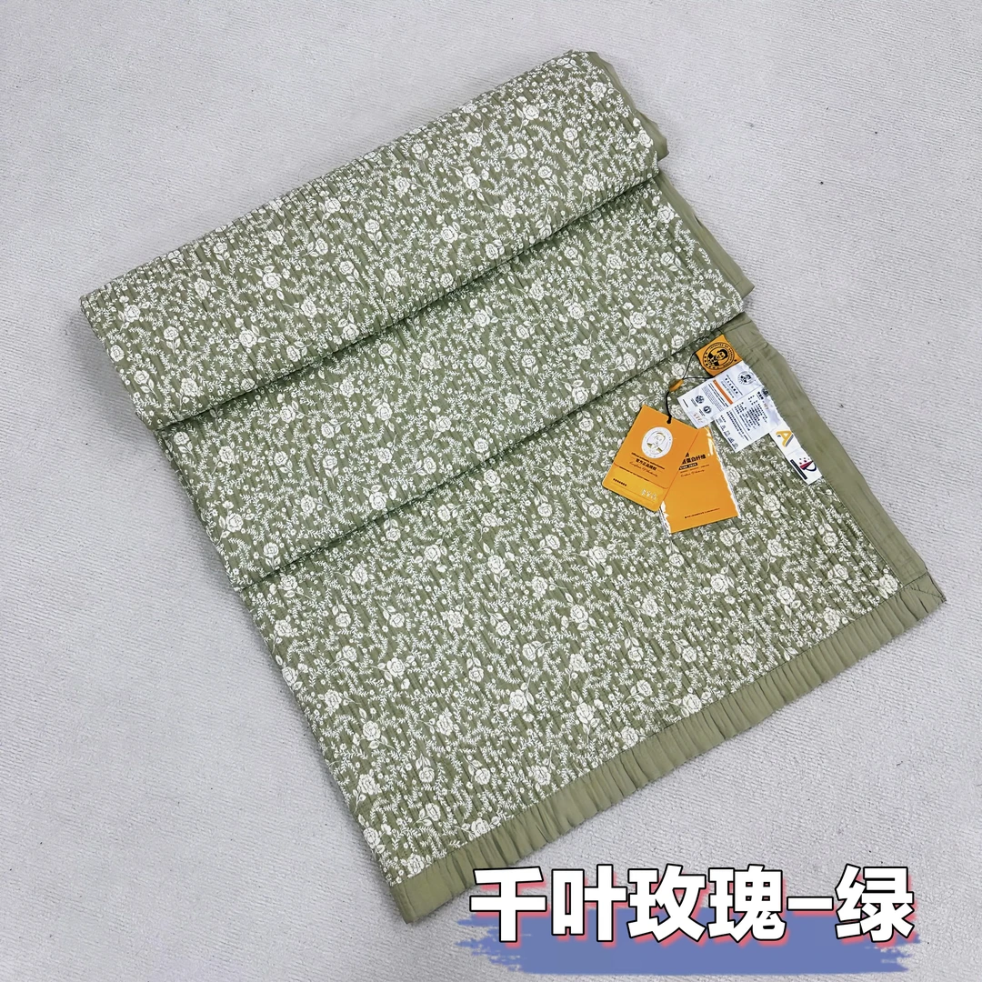 POCKET PIG/布袋猪【千叶玫瑰-绿】莫代尔砂洗李官奇大豆纤维床盖