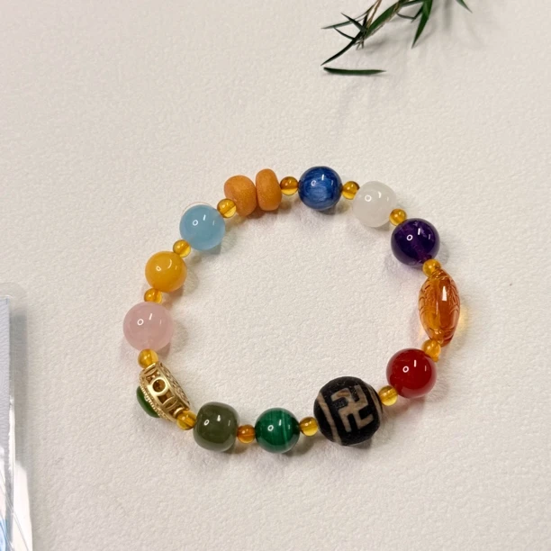 【六六中古】孤品复古水晶手串as2914