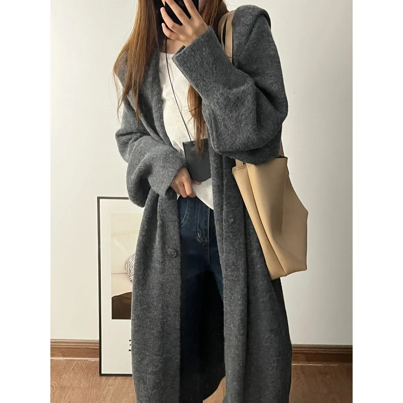 【送洗衣袋】25年款加厚正版加大巫师帽宽松慵懒几秋冬韩版开衫