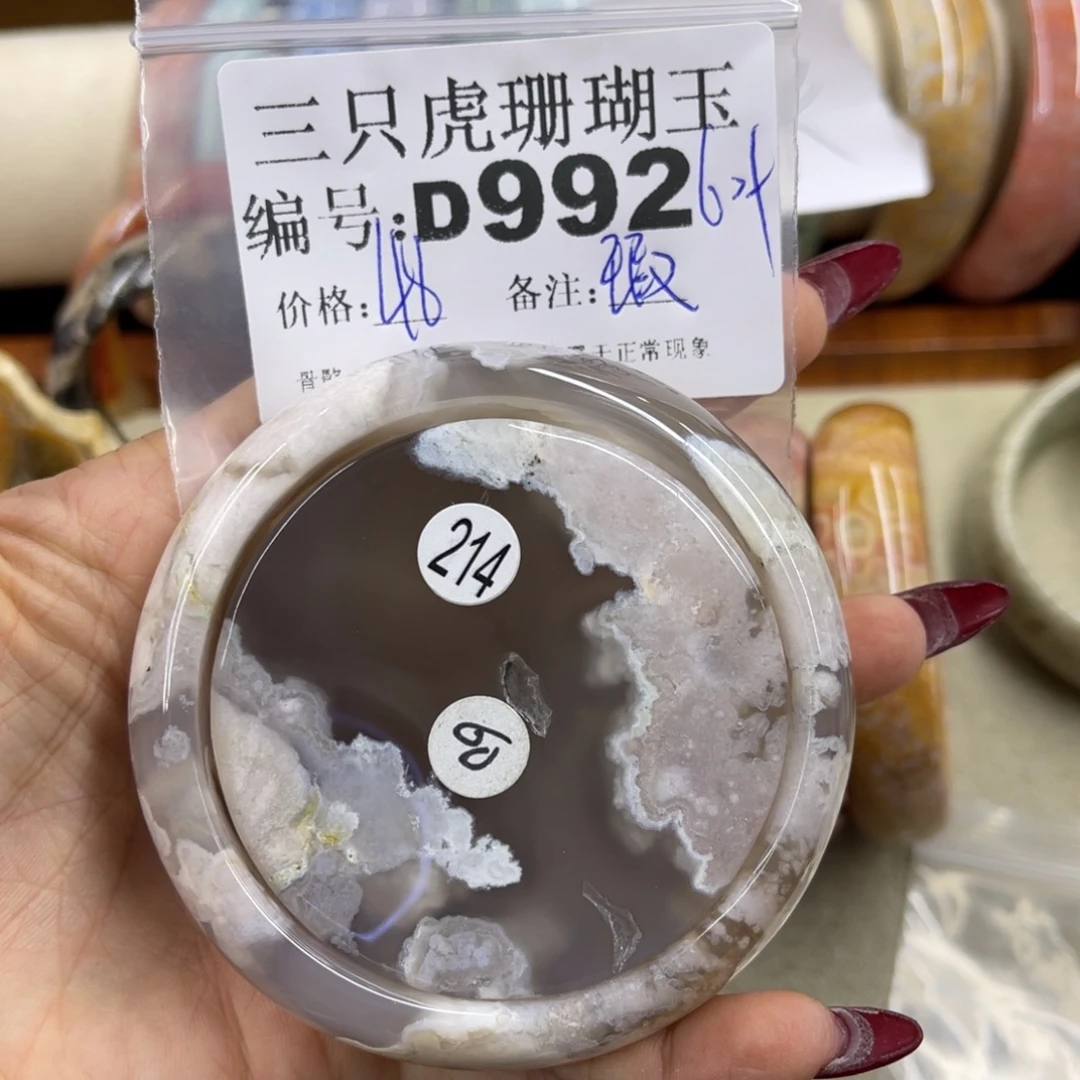 ****肉硅化珊瑚（珊瑚玉）未镶嵌h