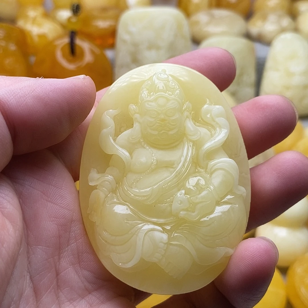 琥珀颈饰未镶嵌琥珀蜜蜡吊坠