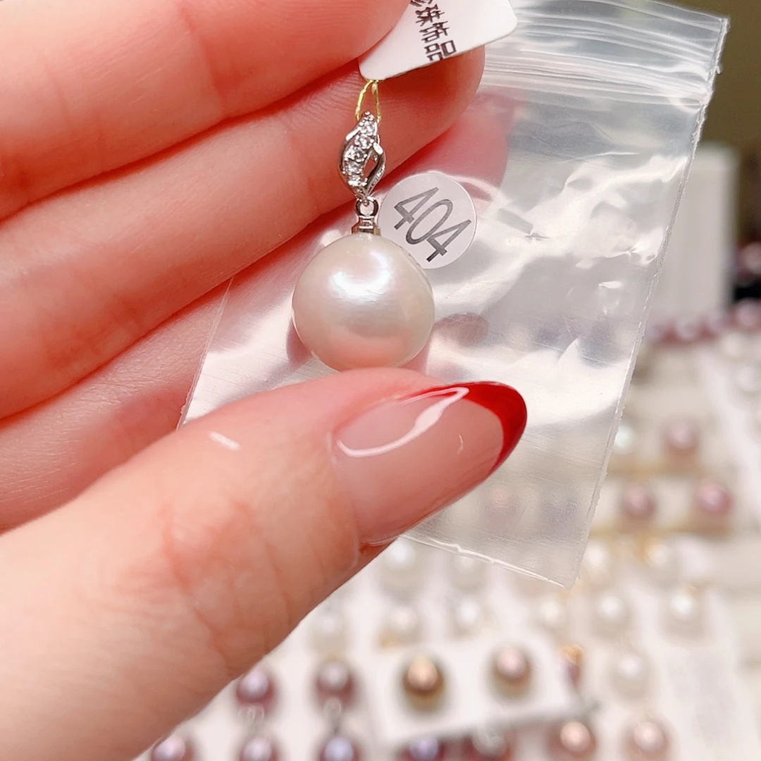 合金淡水珍珠吊坠(赠链)