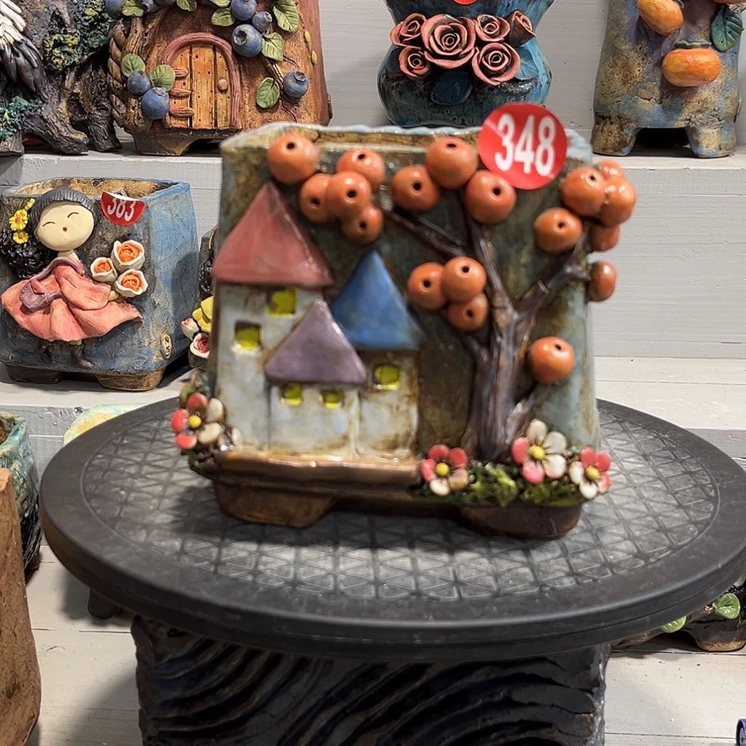 微瑕348 号陶然花器手工花盆