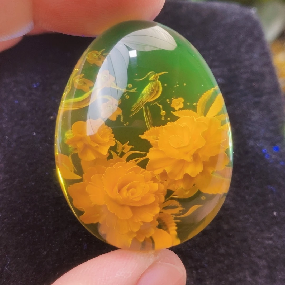 【闪购商品】蓝珀吊坠(不含链)未镶嵌