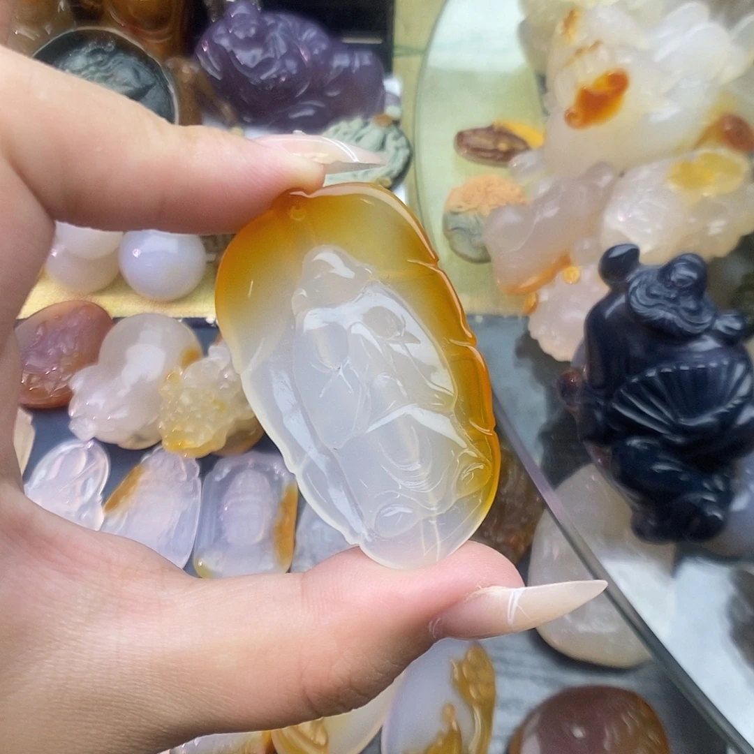 玛瑙/玉髓未镶嵌颈饰