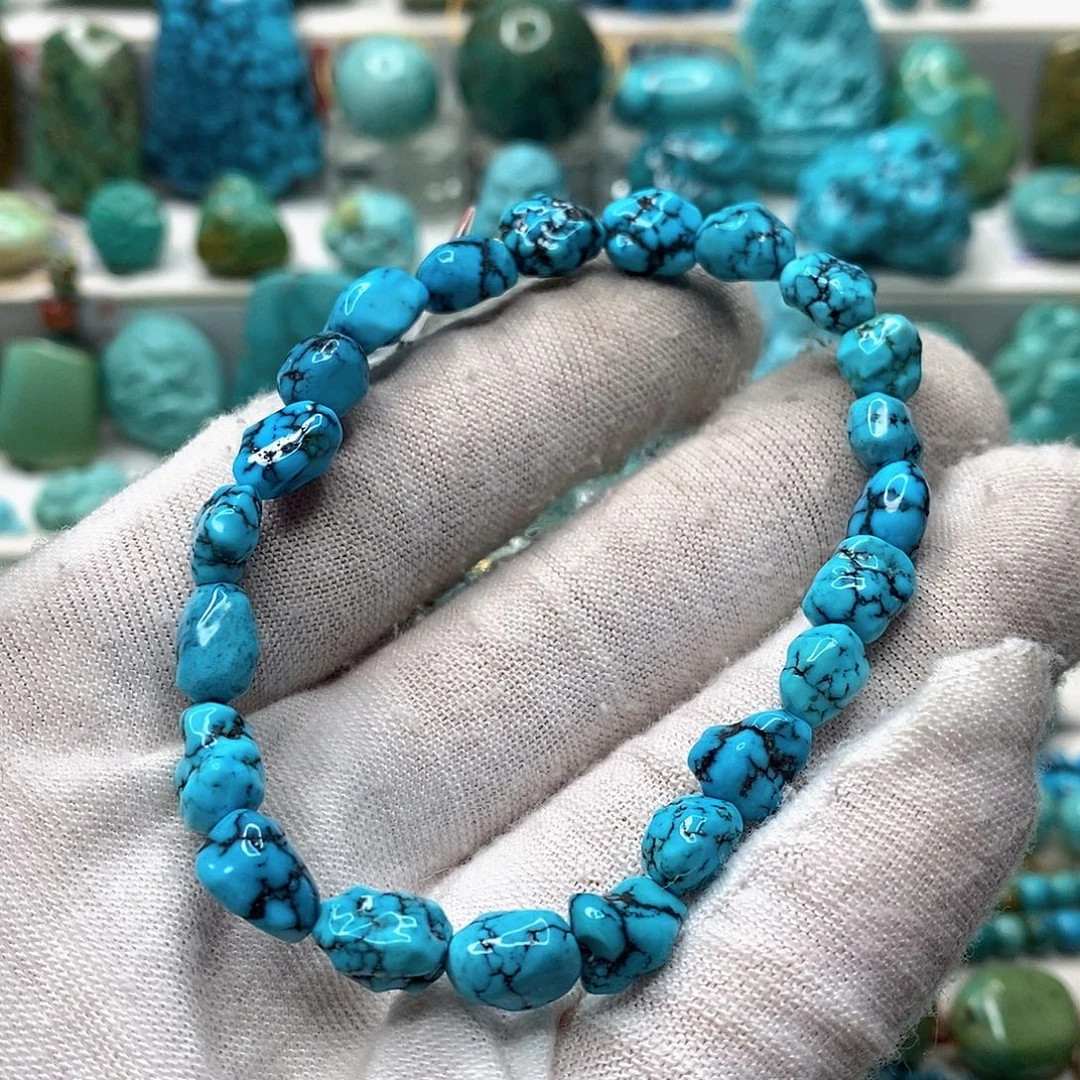 绿松石未镶嵌天然原矿 地大质检