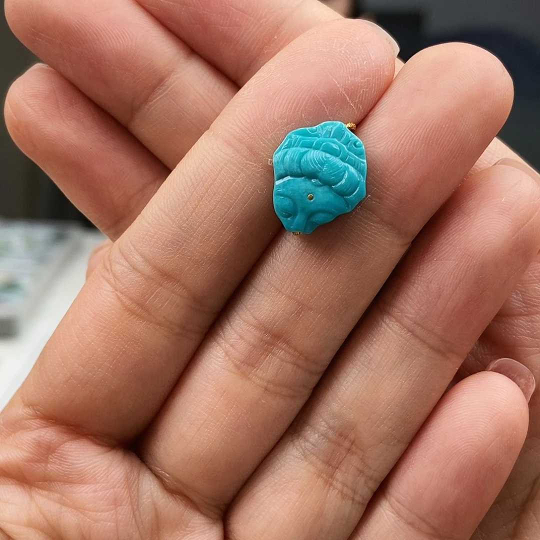 未镶嵌绿松石珠宝奇石