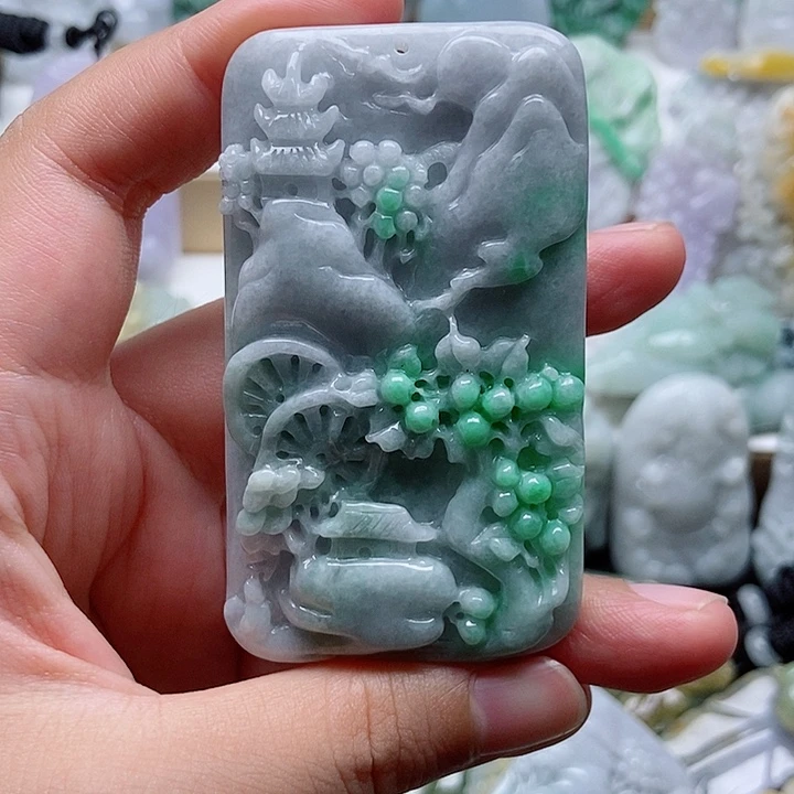 翡翠未镶嵌颈饰翡翠