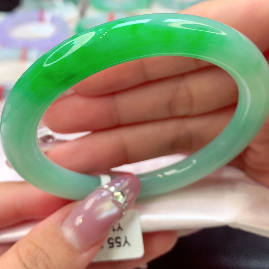 未镶嵌手镯翡翠美人条6号66