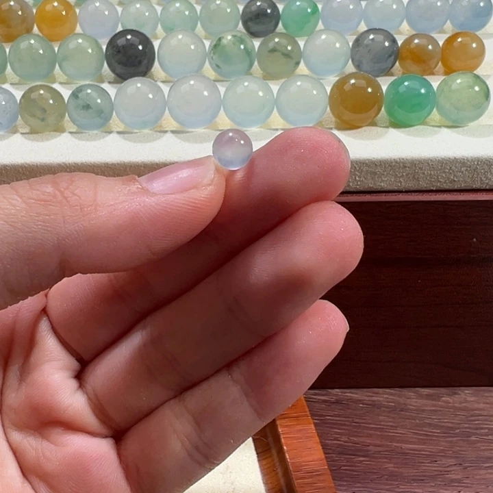 翡翠散珠天然缅甸翡翠A货6.3