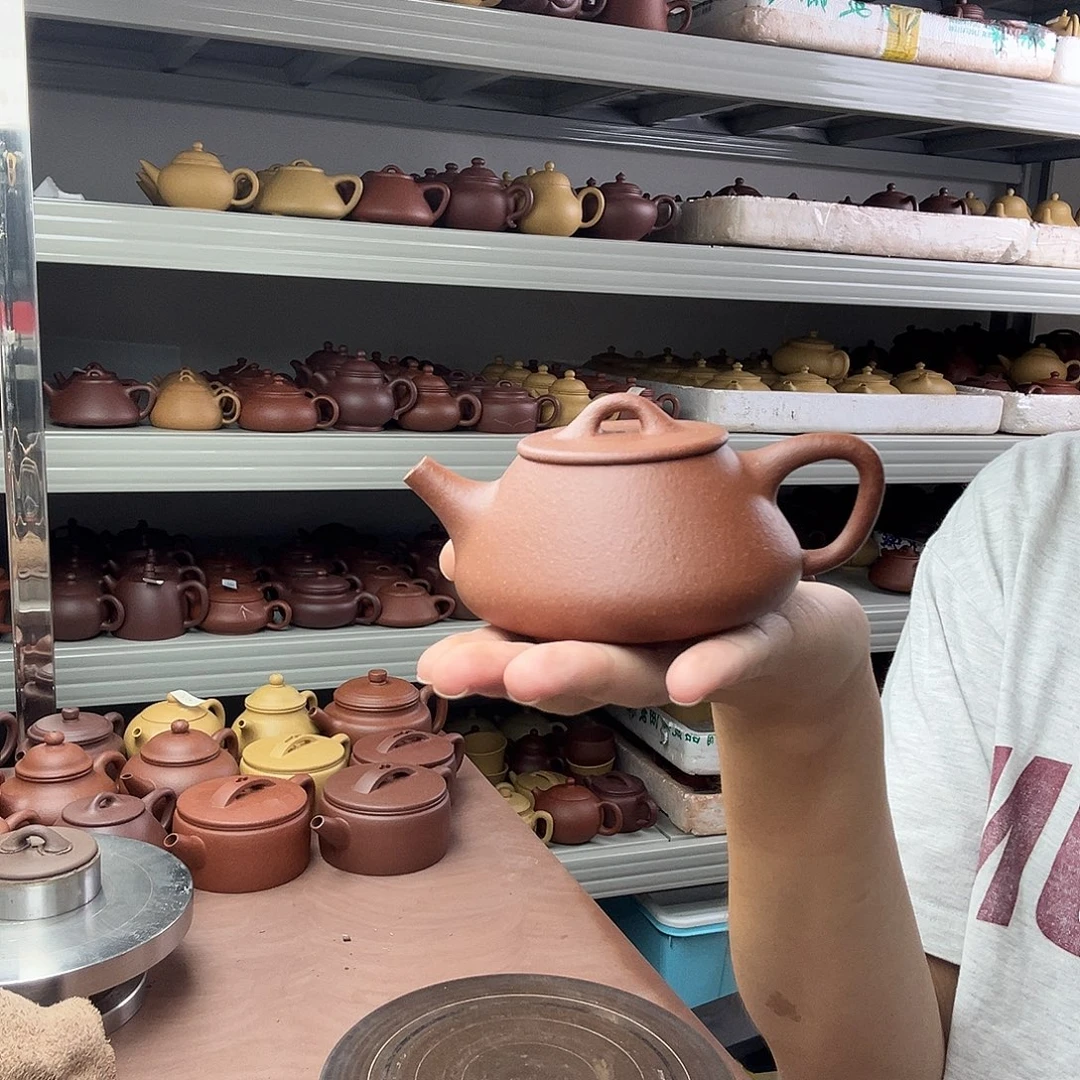 茶壶紫砂平盖石瓢