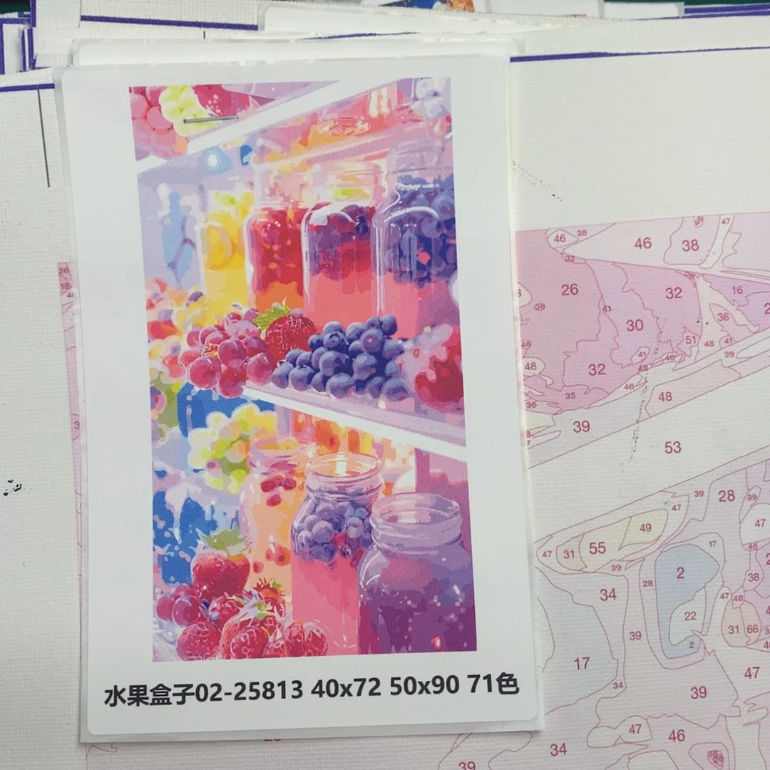 棉布2**3（有画布）水果盒子02中尺寸棉布（微瑕）