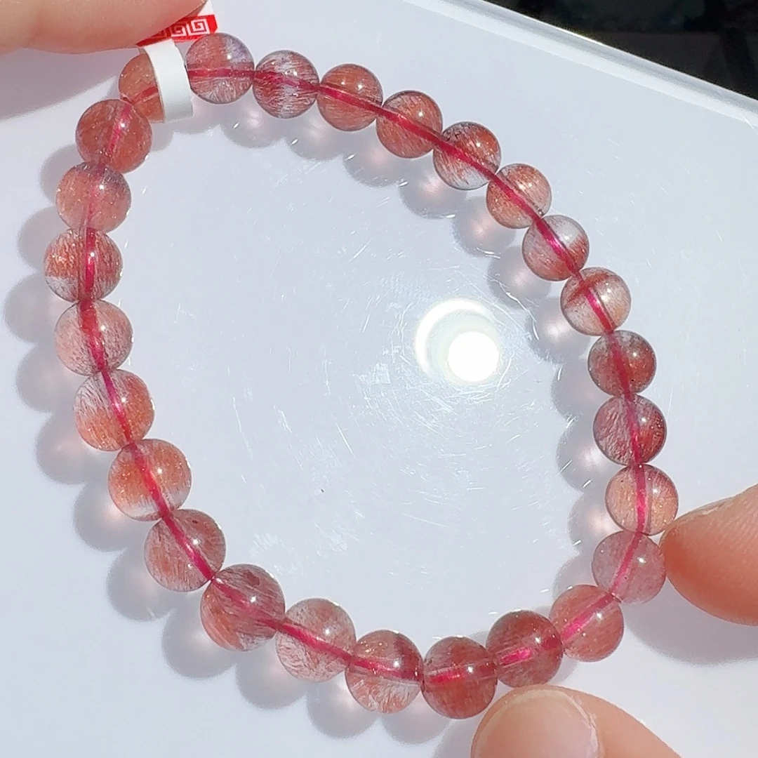 未镶嵌手链水晶7.2mm粉超七仙女超七手串