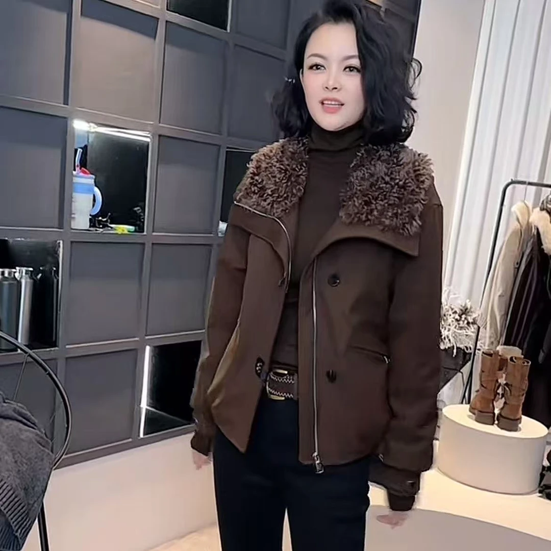 《姚家优麦汇》Y7393冬款立领外套百搭休闲韩系女款