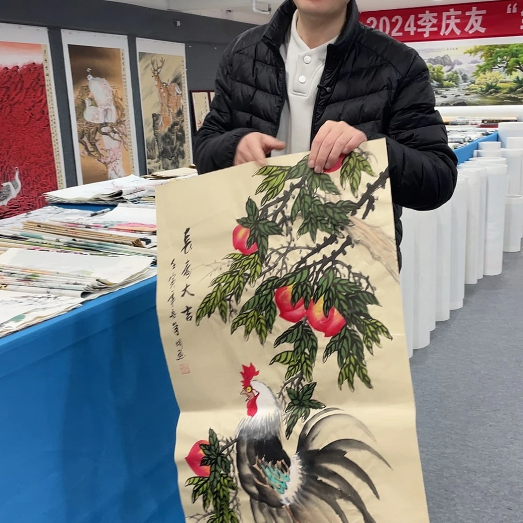 国画今天上午国画作品展示