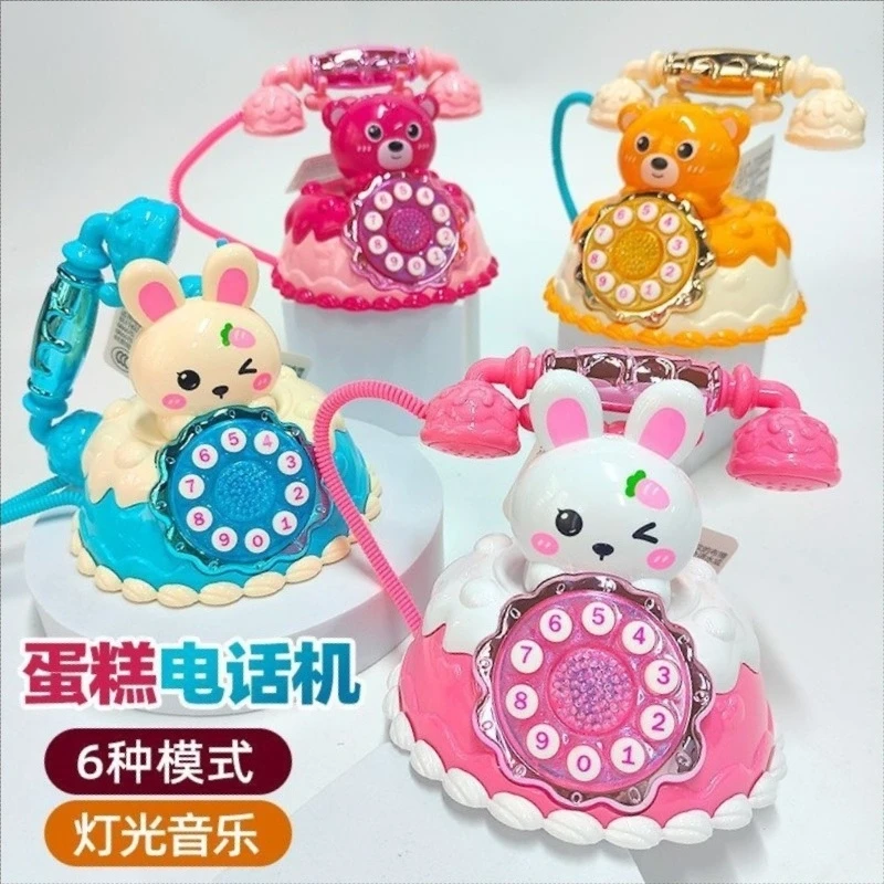 儿童玩具仿真电话机婴儿早教启蒙音乐益智宝宝趣味模拟座机男女孩