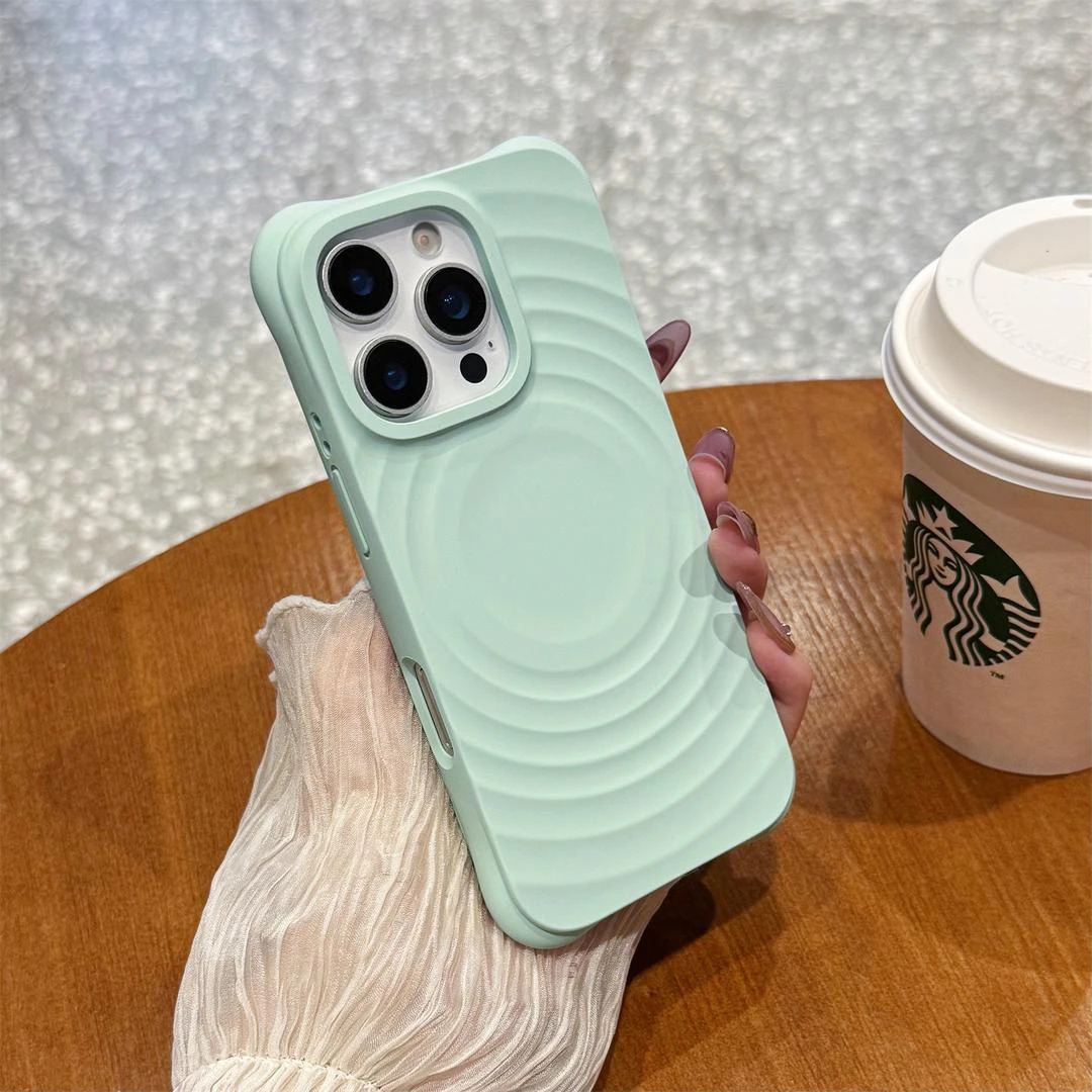 波漾case磁吸适用苹果16promax手机壳液态硅胶iphone15防摔高品质
