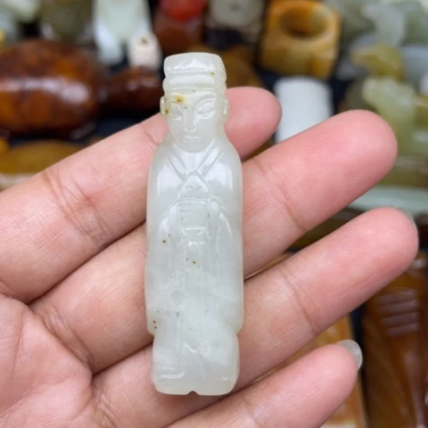 蛇纹石玉未镶嵌颈饰28