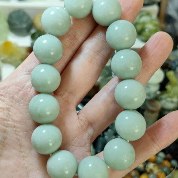 岫玉手串款式未镶嵌