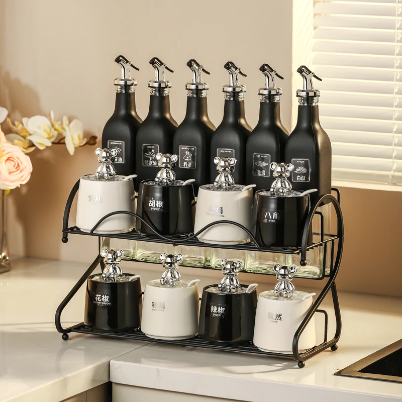 【新家入住】调料盒轻奢调味罐组合套装家用陶瓷油盐瓶罐全套高颜值