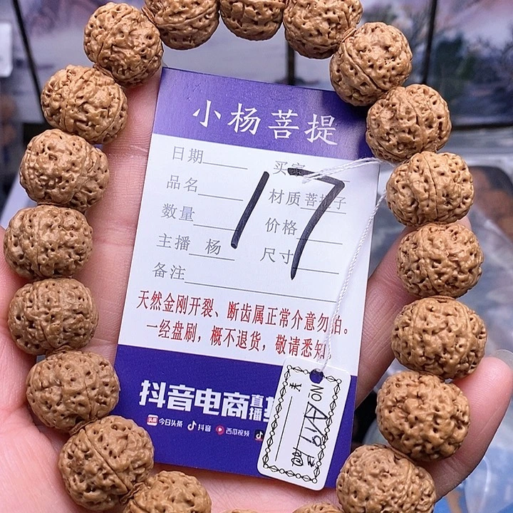 手串金刚菩提19扇面双龙