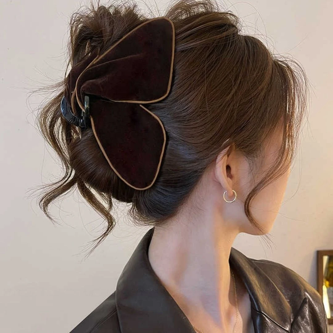三角头发抓夹女高级感2025新气质后脑勺盘发鲨鱼夹大号发量大头饰