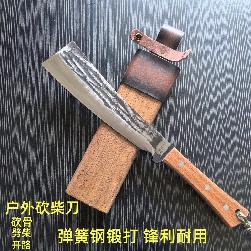 英达利锰钢锻打户外开山刀农用家用野营登山露营砍柴砍骨刀