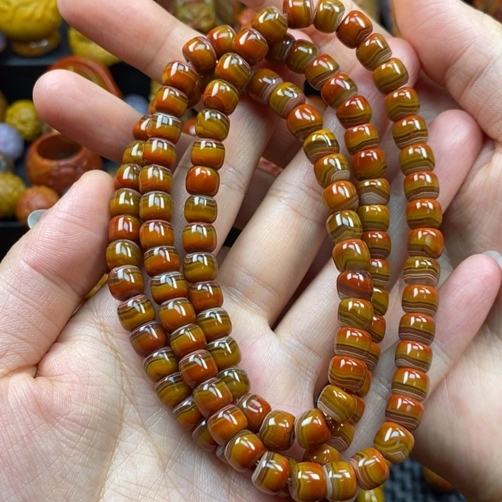 玛瑙/玉髓未镶嵌项链战国红项链