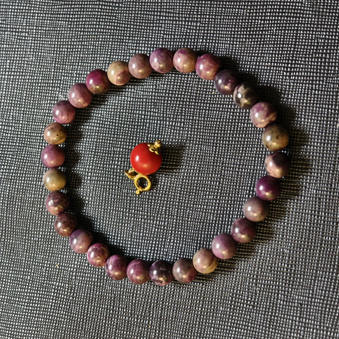 SJL泥地樱花圆珠手链24-215