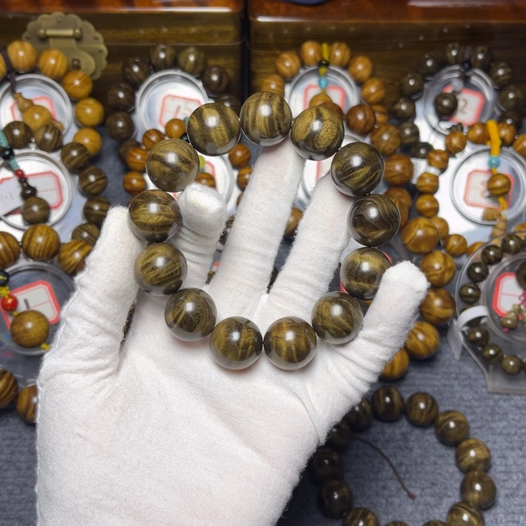 手串/手链楠木（金丝楠）阴沉绿1.8水波199